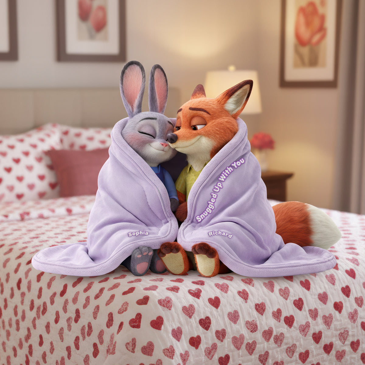 Lovely Couple Custom Shape Pillow - Personalized Gifts For Couple 05ohqn081225-Homacus