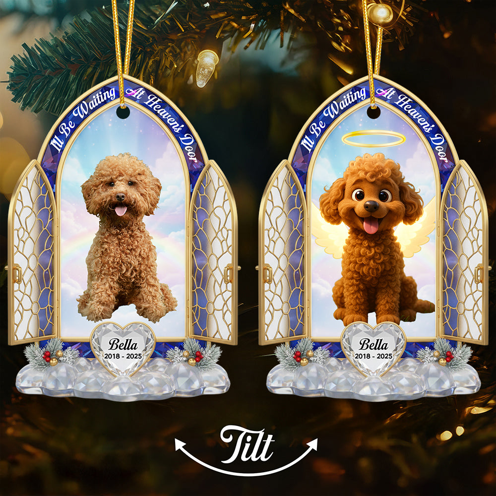 Pet Memorial Christmas Lenticular Ornament - Custom Photo Gifts for Heaven 05NADT240925-Homacus