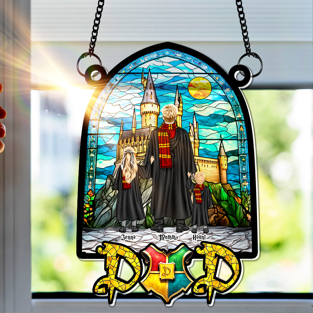 Wizard Dad Suncatcher Ornament - Personalized Gifts For Dad 02HULU270325TM-Homacus