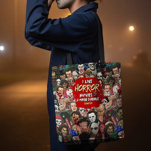 Halloween Horror Characters Tote Bag Personalized Gifts For Movie Fans 02HUDT200825-Homacus