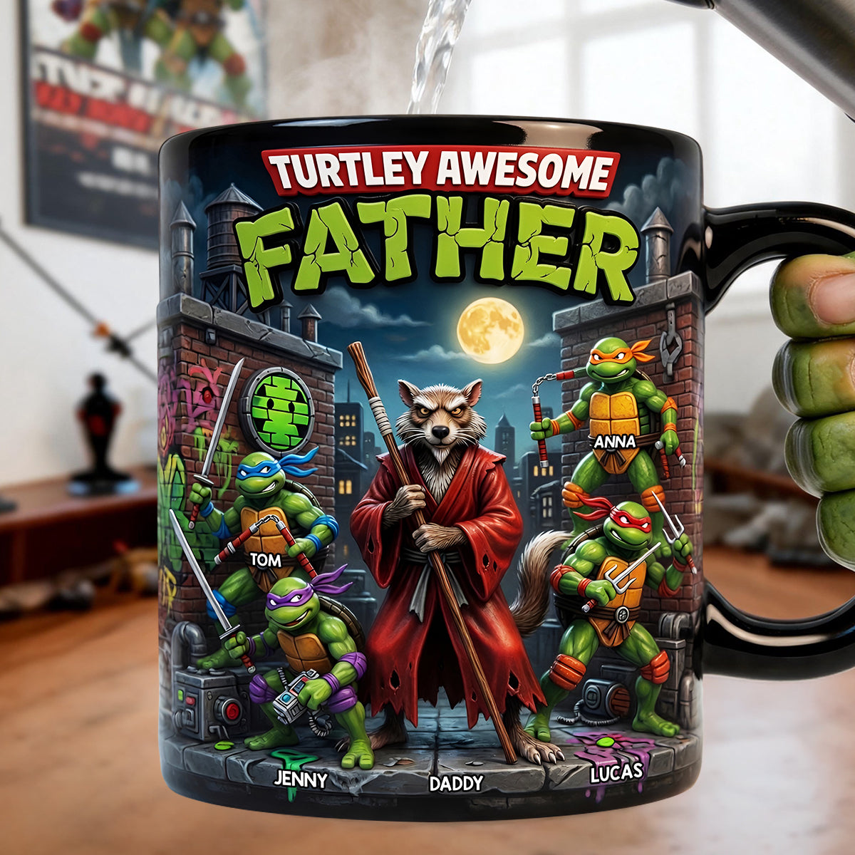 Awesome Father Magic Ceramic Mug - Personalized Gifts For Dad 04TYDT190526-Homacus