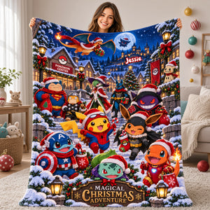 Magical Christmas Adventure Blanket - Personalized Gifts For Christmas 01ttta131026-Homacus