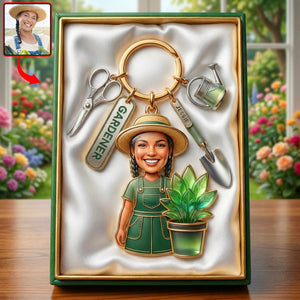 Custom Photo Gifts For Gardeners Keychain With Charms 06paqn250326-Homacus