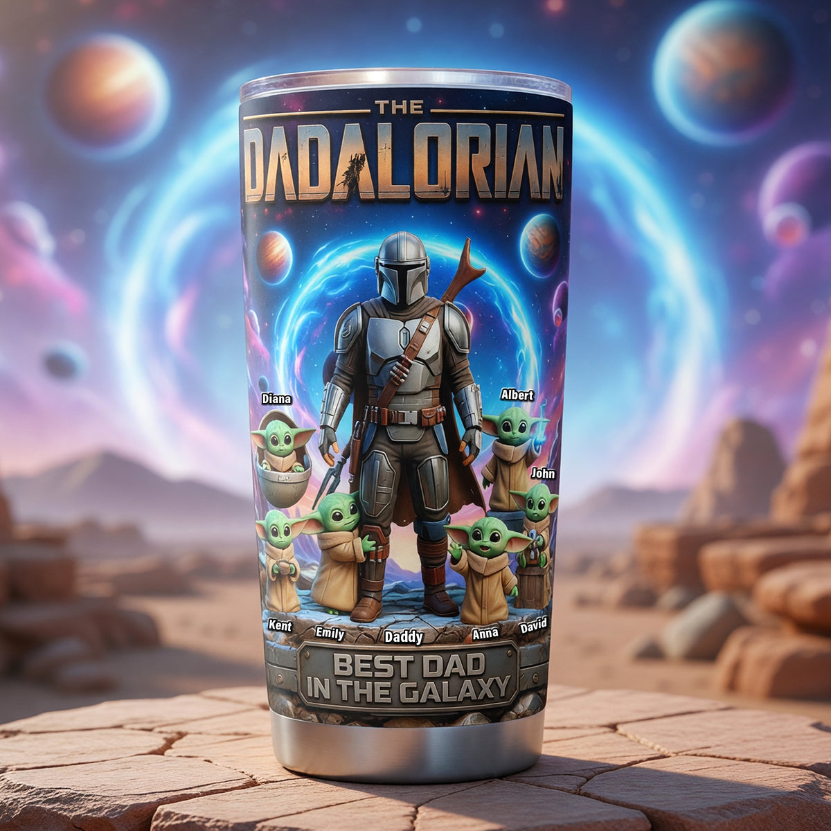 Best Space Dad Tumbler - Personalized Gift For Dads 06TOQN150526-Homacus