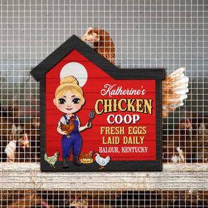 Personalized Gifts For Farmers Wood Sign 04xqtn170225hh Chicken Coop Fresh Eggs Laid Daily-Homacus