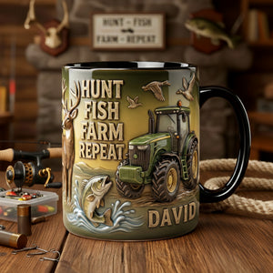 Hunt Fish Farm Accent Mug - Personalized Gifts For Farmer 05PALU260126-Homacus