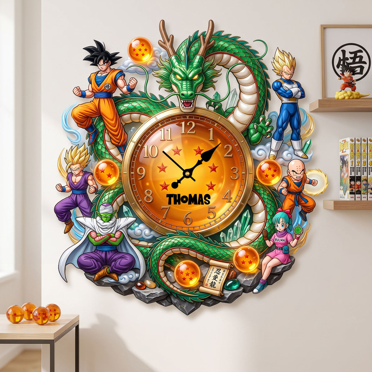 Power Acrylic Hanging Wall Clock Personalized Gifts 01TYLU230726-Homacus