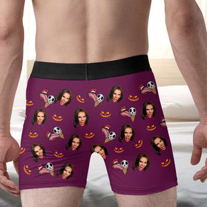 Custom Photo Halloween Gifts For Husband Men's Boxers 01ACDT050824-Homacus