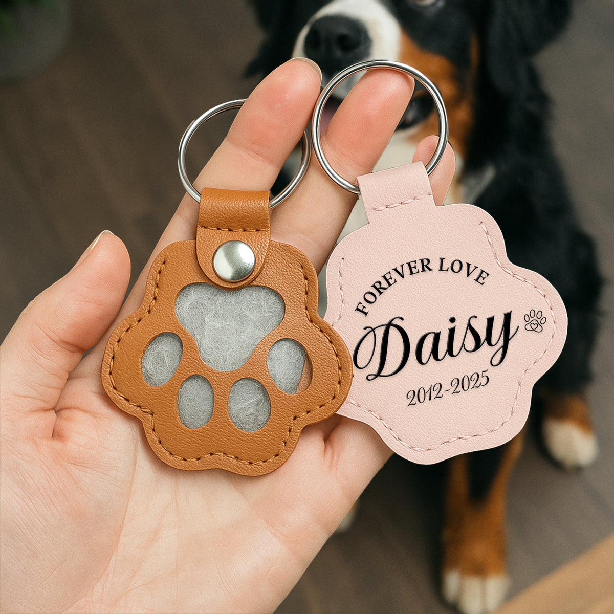 Always With You Pet Fur Storage Keychain - Personalized Memorial Gift For Pet Lovers 08LALU021025-Homacus