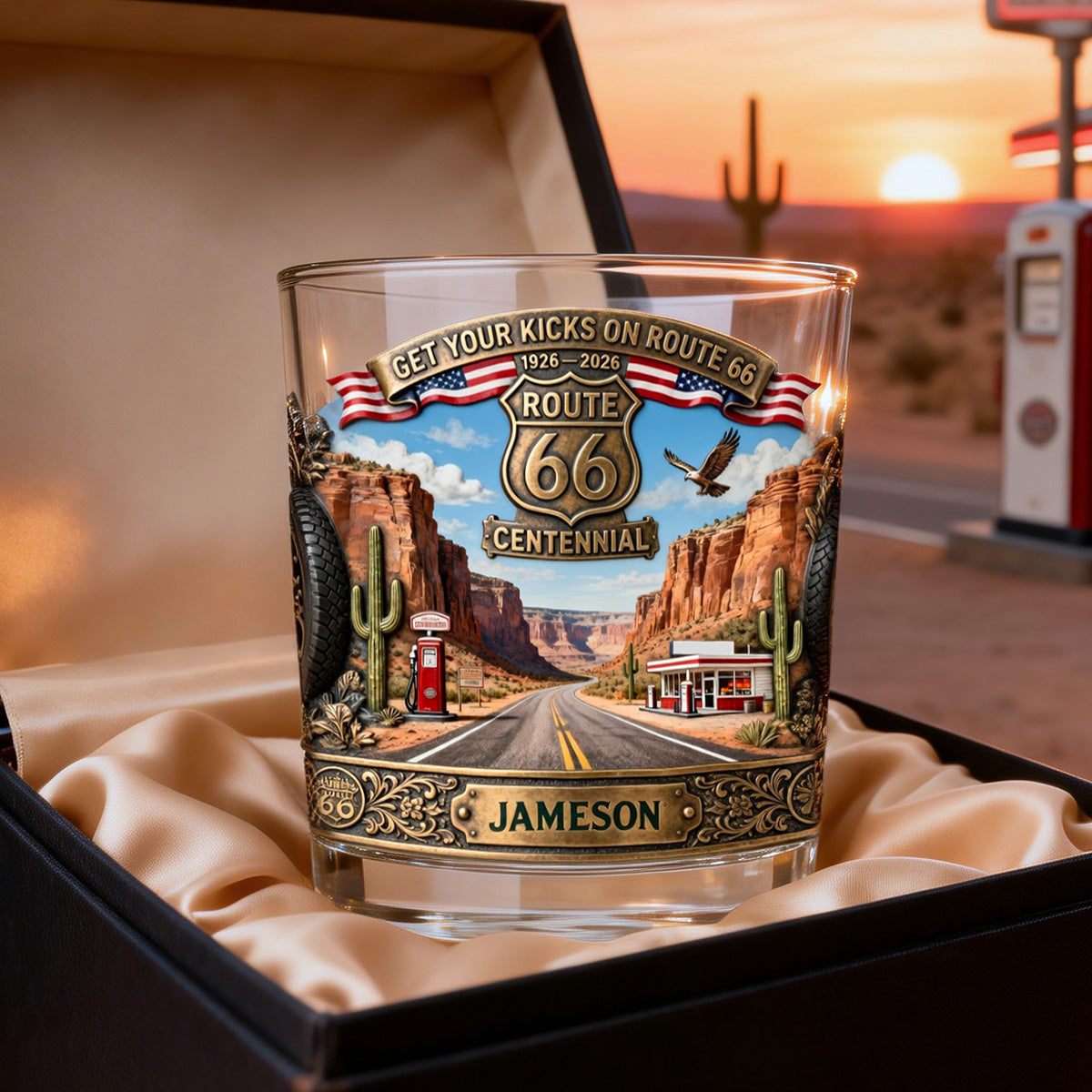 Centennial Century Celebration Drinking Glass - Personalized Gifts For Road Trip Lovers 01kimg160326-Homacus