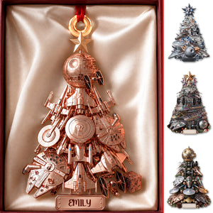 Cosmic Christmas Tree Ornament - Personalized Gifts 05QHDH100826-Homacus