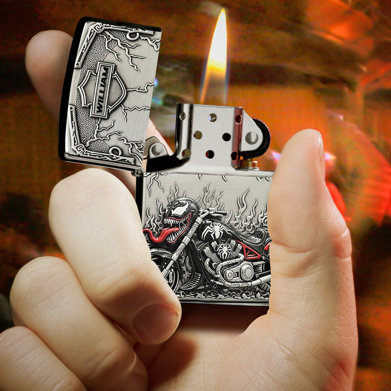 Beast Motorcycle Lighter - Personalized Gifts For Biker 05QHLU310725-Homacus