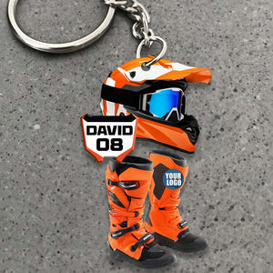 Personalized Gifts For Motocross Lovers Keychain 03HUDT231224-Homacus