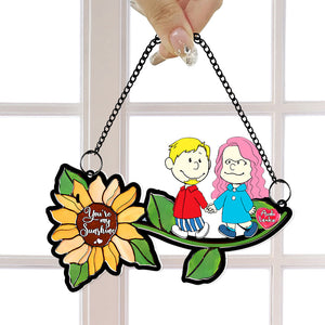 Personalized Gifts For Couples Suncatcher Ornament You're My Sunshine 05KALU201224DA-Homacus