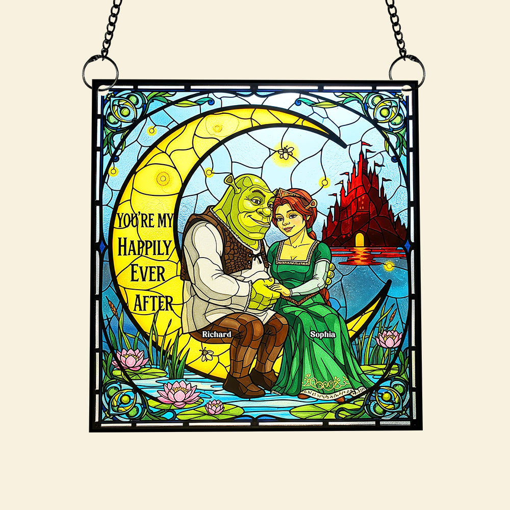 Fantasy Love Suncatcher Ornament - Personalized Gifts For Couple 01huqn110825-Homacus