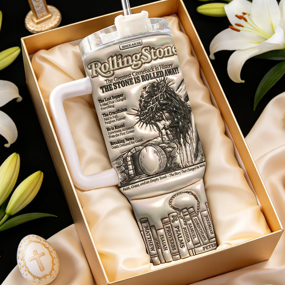 Easter Faith Tumbler Handle Personalized Gifts For Christians 03QHDT050326-Homacus