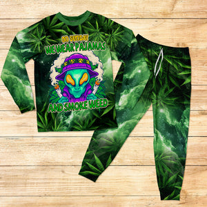 Gifts For Weed Lovers Pajama Set 03totn051224 On Sunday We Smoke Weed-Homacus