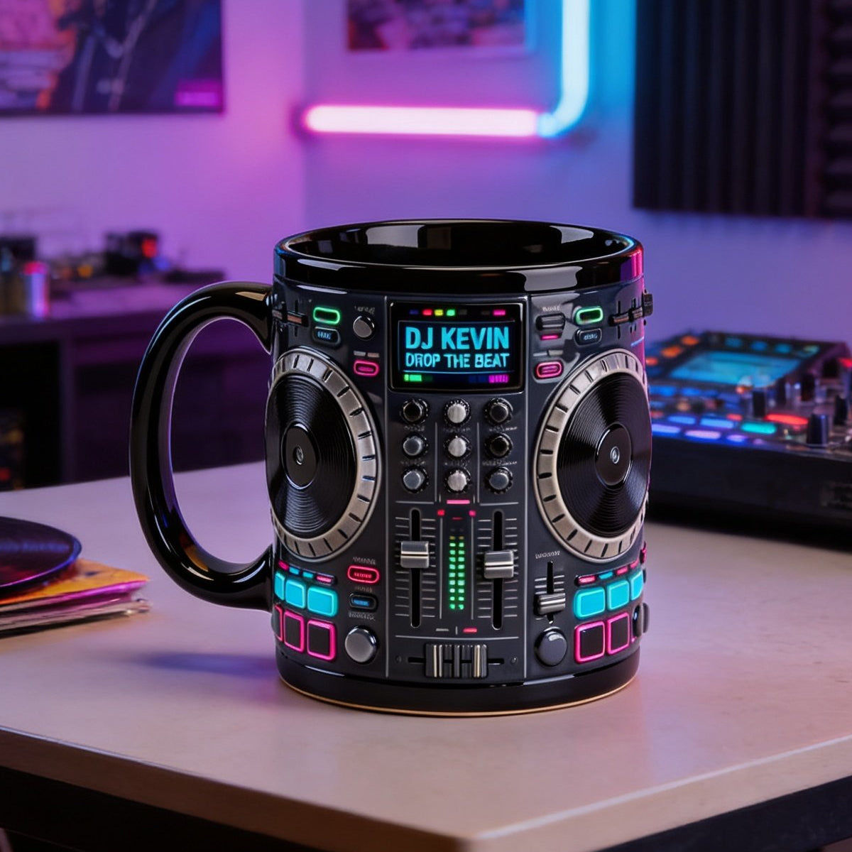 DJ Tables Coffee Mug Personalized Gifts For Disc Jockey 03natn070226 Music Lovers-Homacus