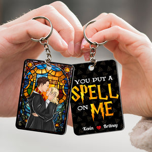 Personalized Gifts For Couple Keychain You Put A Spell On Me 01HUDT060224TM-Homacus