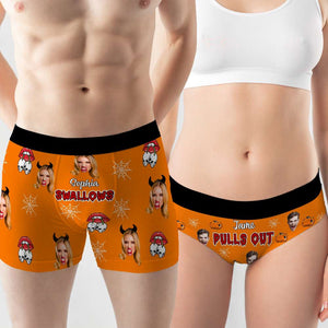 Personalized Gifts For Couple Boxer Briefs Halloween Custom Face Photo 01XQMH160824-Homacus