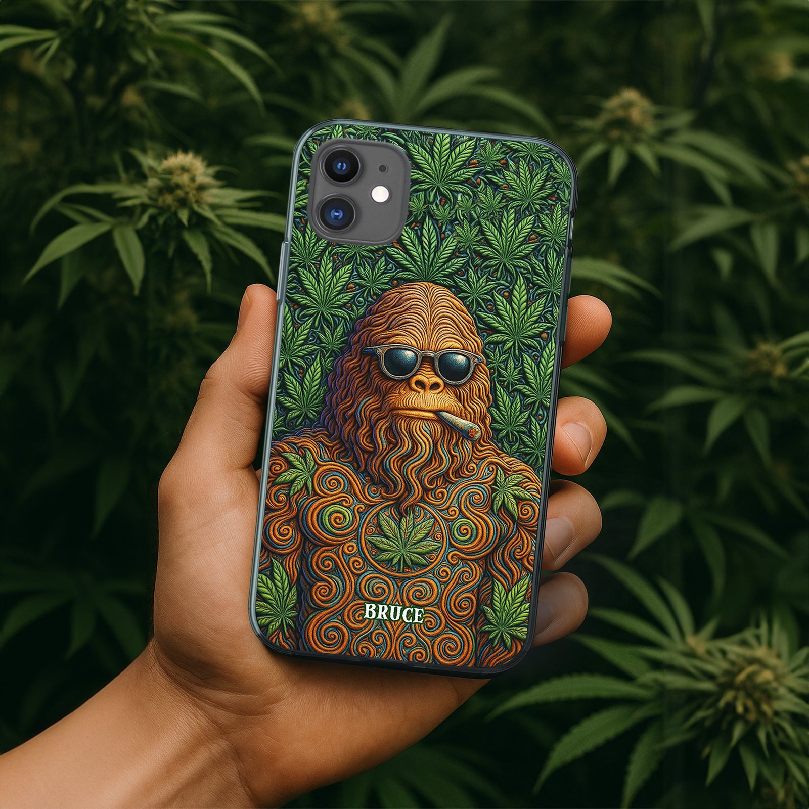 Chill Sasquatch Phone Case Personalized Gifts For Stoners 05TOLU250625-Homacus