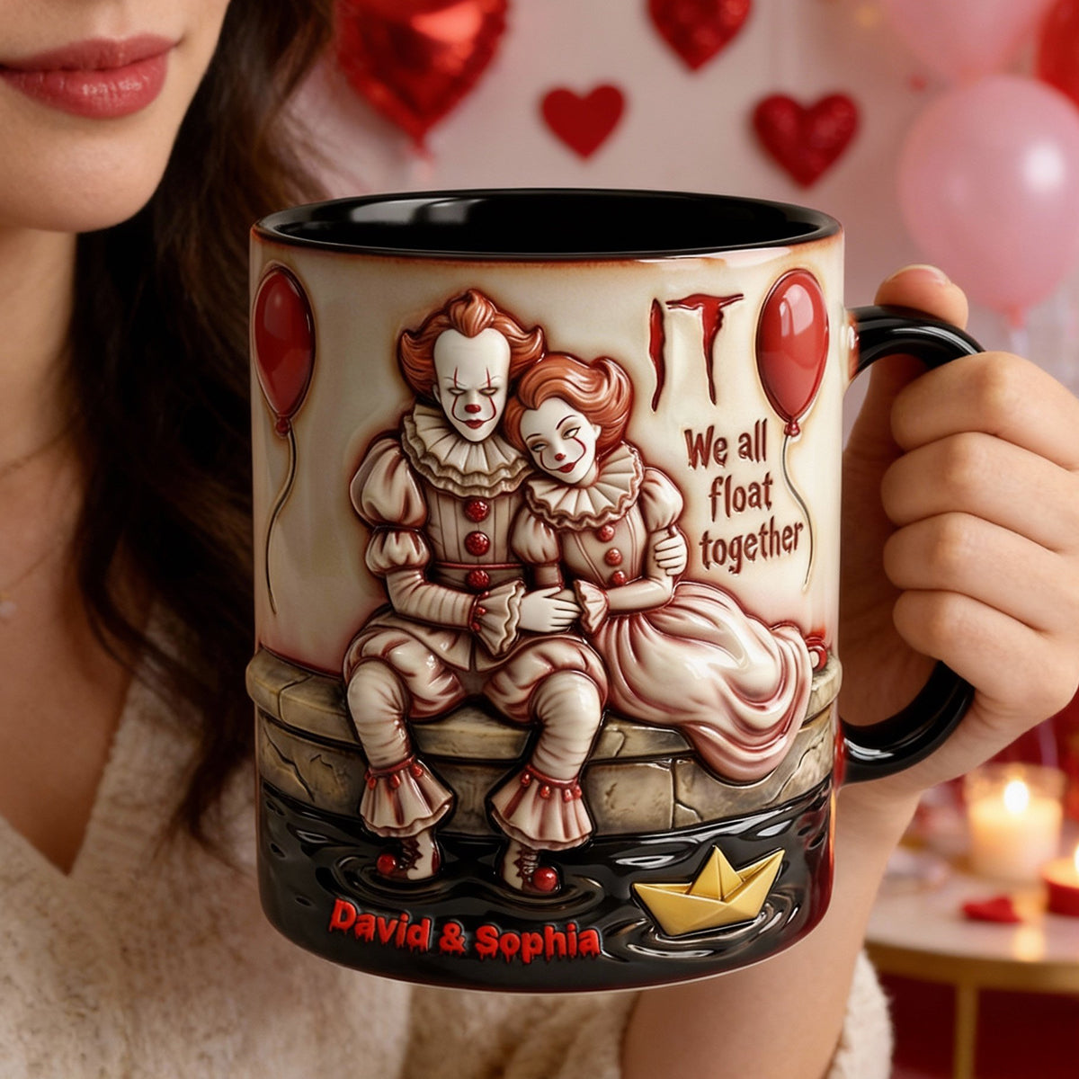 Horror Couple Accent Mug - Personalized Gifts For Couple 02patn270126-Homacus