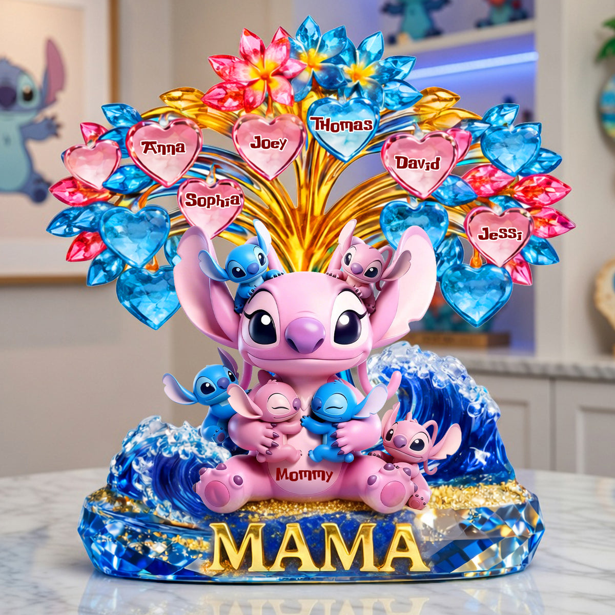 Alien Mom and Kids Acrylic Plaque - Personalized Gifts For Mother 05tolu060426-Homacus