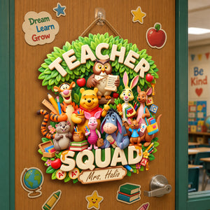 Teacher Squad Acrylic Sign - Personalized Gifts For Teacher 05padh270726-Homacus