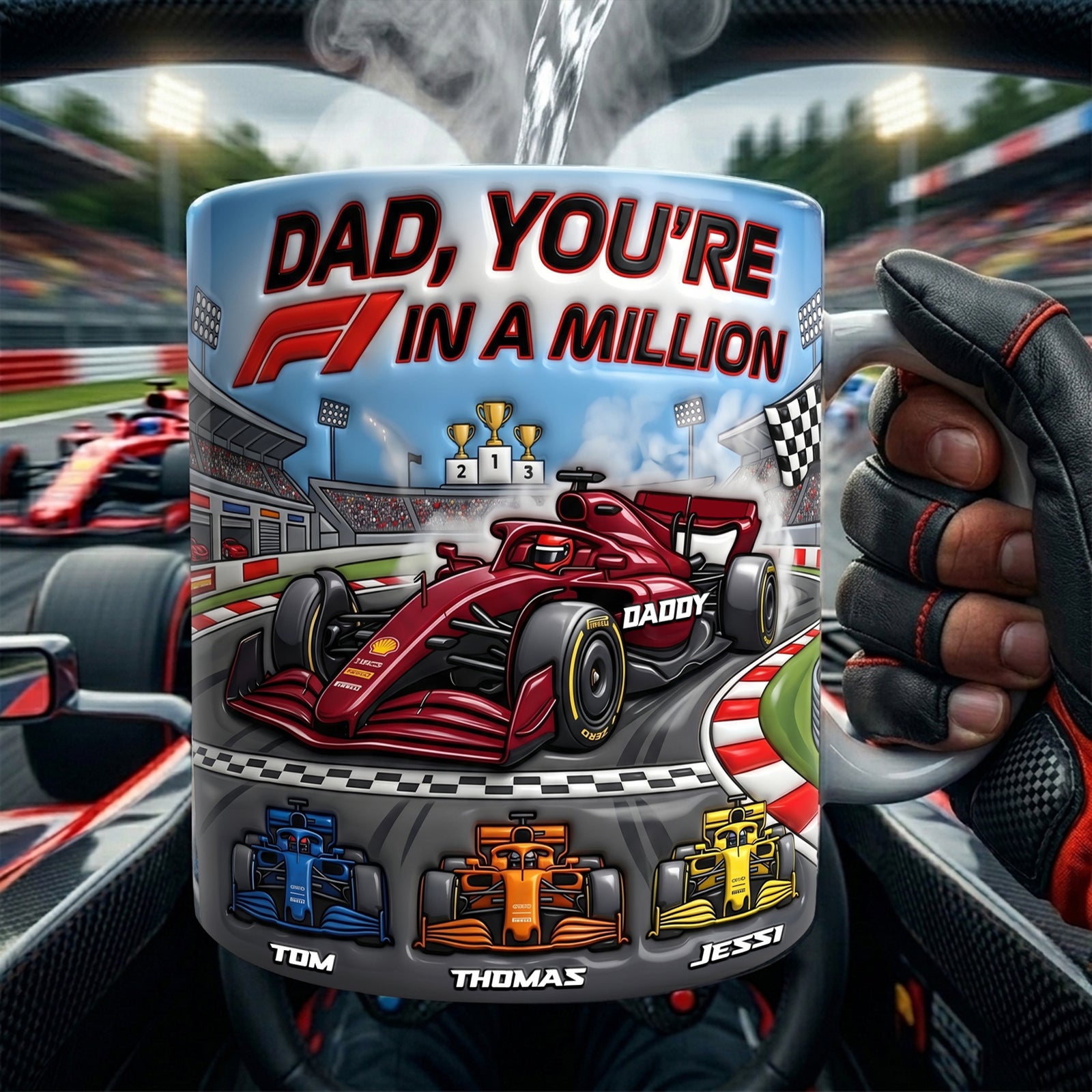 Dad, You’re In A Million Magic Coffee Mug - Personalized Gifts For Dad 03nalu120526-Homacus