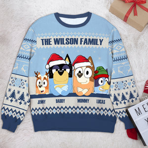 Personalized Gifts For Family Ugly Sweater 02natn250924-Homacus