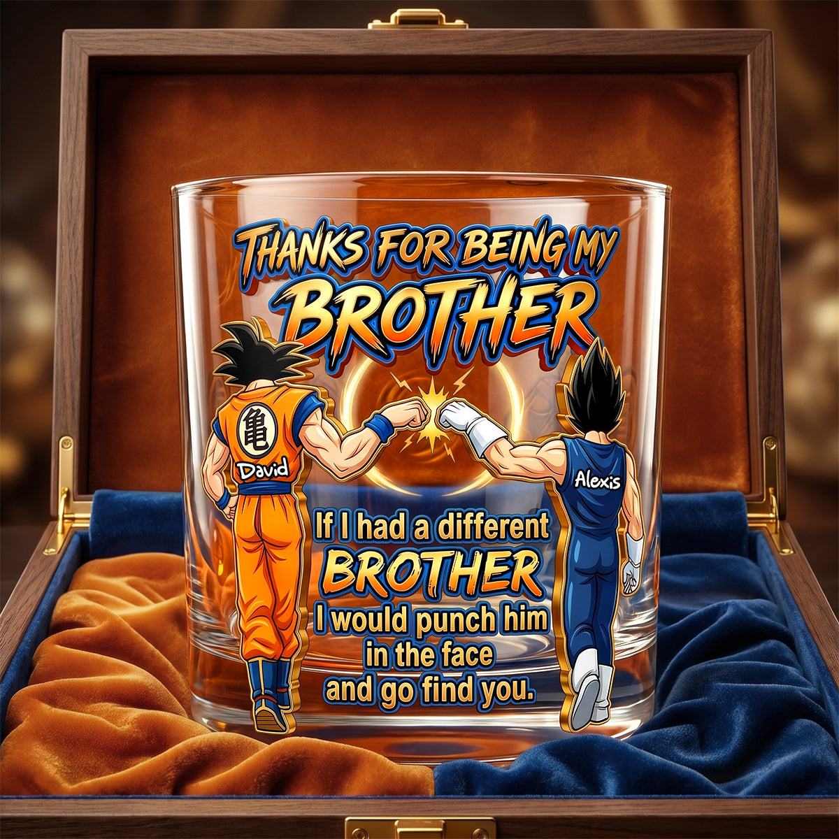 Ultimate Warriors Brothers Drinking Glass - Personalized Gifts For Brothers 03nadh060626