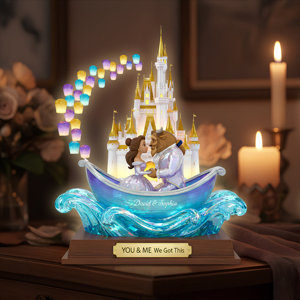 Romantic Castle Light Box Personalized Gifts For Couple 06OHDT271125-Homacus