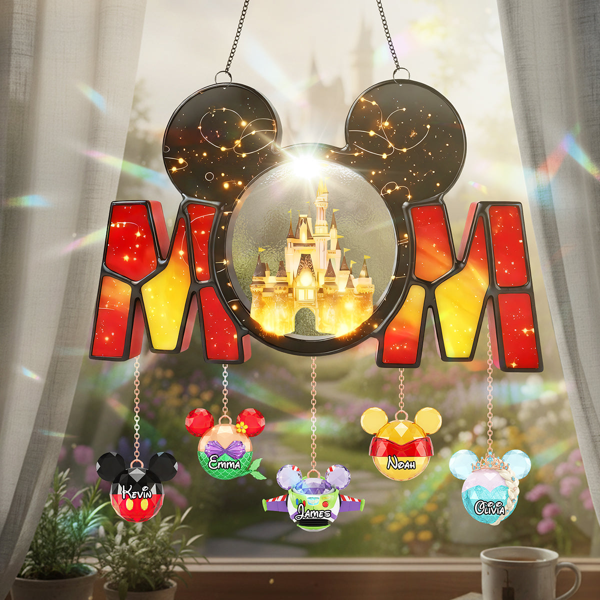Magic Castle Acrylic Suncatcher - Personalized Gift For Mom 01OHTA090326-Homacus