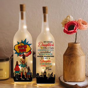 Personalized Gifts For Mom Bottle Lamp Mom And Daughters 05XQMH270225PA-Homacus