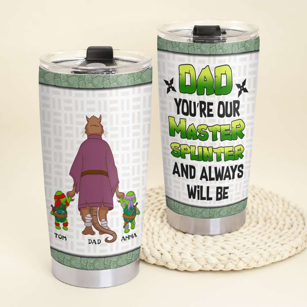 Personalized Gifts For Dad Tumbler Our Master Dad-Homacus
