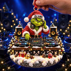 DJ Christmas Ornament - Personalized Gifts For Christmas 08nadt131026-Homacus