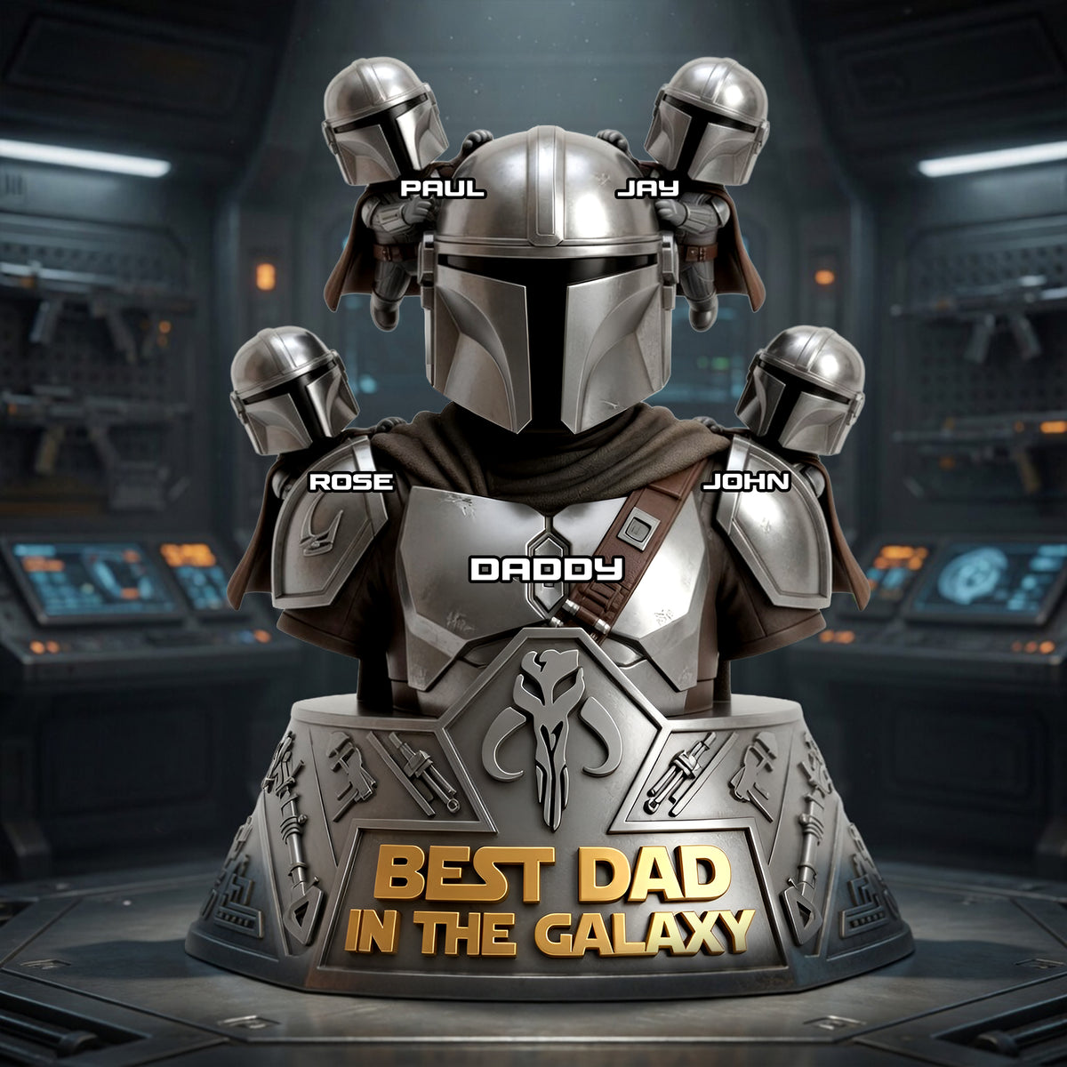 Best Space Dad Acrylic Plaque - Personalized Gifts For Dads 02OHLU010526-Homacus