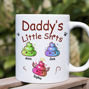 Personalized Funny Gifts For Mom/Dad Coffee Mug 05katn050225 Mommy's Little Sh*ts-Homacus