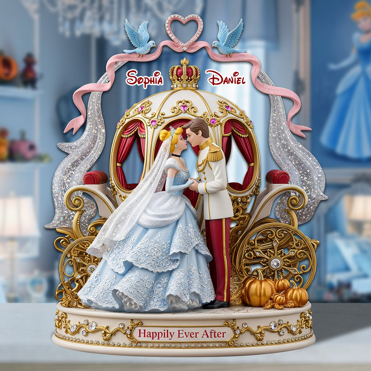 Fairy Tale Couple Plaque - Personalized Gifts For Couple 01tolu180625-Homacus