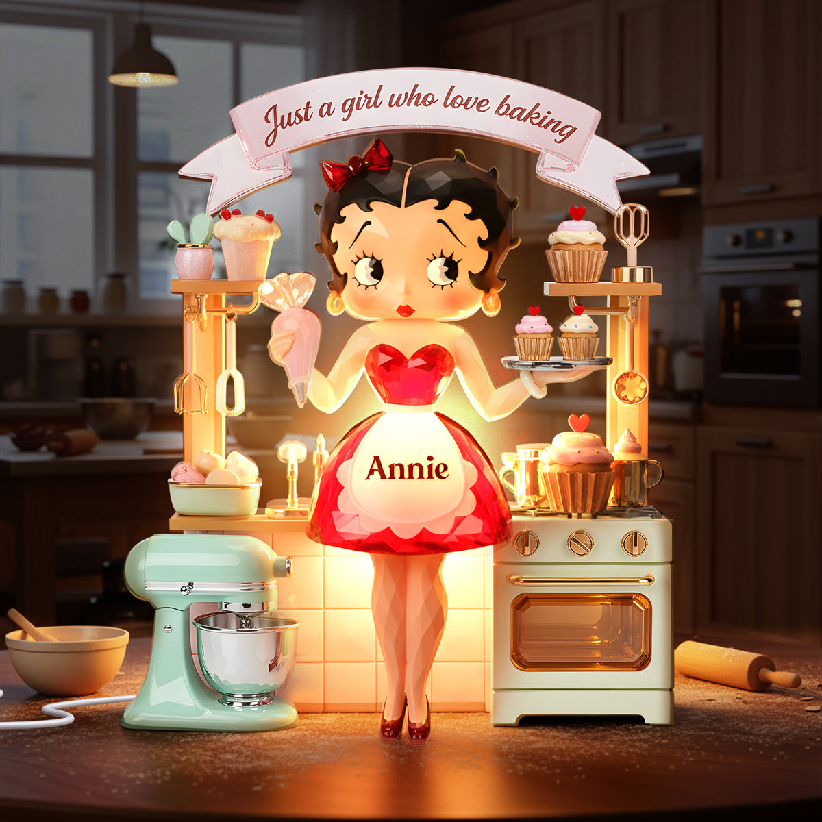 Baking Girl Light Box - Personalized Gifts For Baking Lovers 01palu191225-Homacus