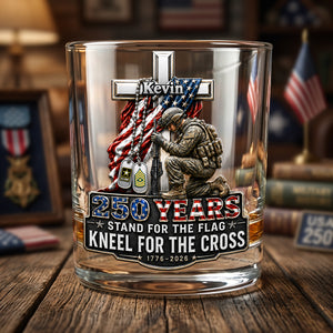 Celebrate America 250th Anniversary Drinking Glass - Personalized Gifts For Veterans 01tota160626-Homacus
