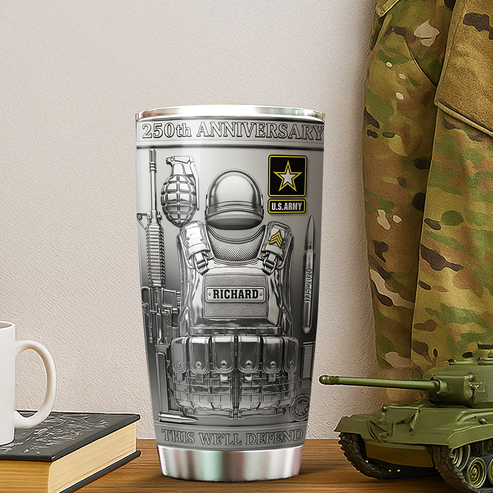Military Commemorative Tumbler – Personalized Gift for Soldiers 05tgqn020725-Homacus
