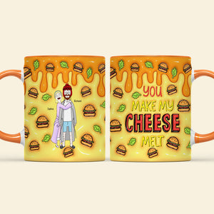 Personalized Gifts For Couple Accent Mug Melt Cheese 01TGQN271224HG-Homacus