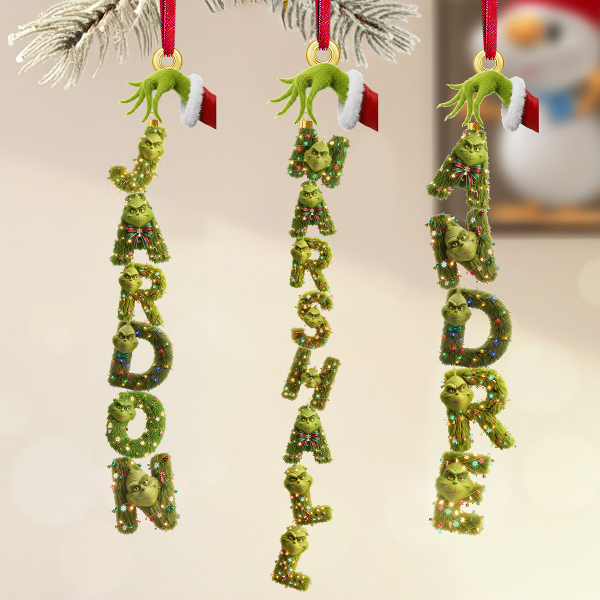 Christmas Theme Name Ornament - Personalized Christmas Gifts 06ohmg121125-Homacus