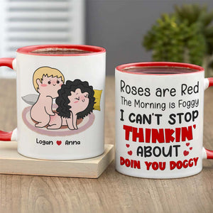 Roses Are Red, Personalized Mug, Gift For Naughty Couple-Homacus