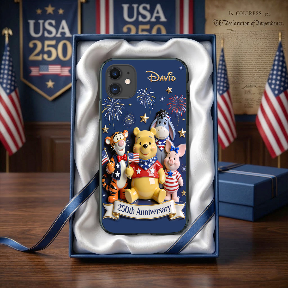 250th Anniversary Phone Case - Personalized Gifts For Celebration Phone Case 02PGTN160326-Homacus