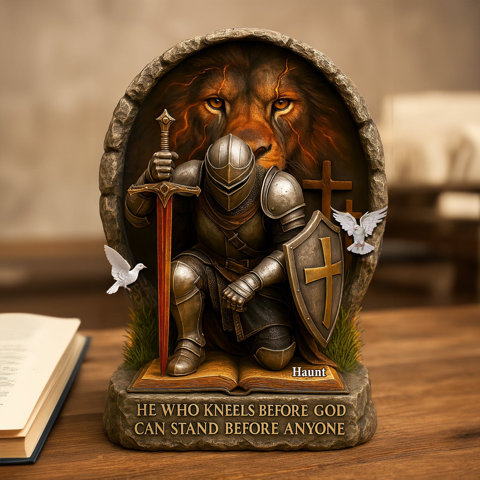 Jesus In Man's Heart Acrylic Plaque - Personalized Gifts For Jesus Lover 02HULU140525-Homacus