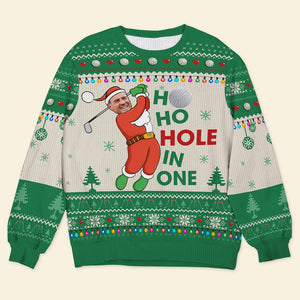 Custom Photo Christmas Gifts For Golf Player Ugly Sweater 07ACQN021024-Homacus