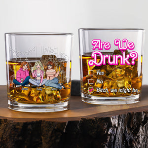 Personalized Gifts For Besties 11oz Round Whiskey Glass Drinking Girls 02OHMH150125HH-Homacus