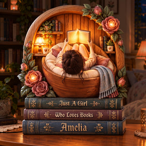 Book Lover Light Box - Personalized Gifts For Bookworm Acrylic Light Box 01PALU110926